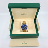 롤렉스 Oyster Perpetual Submariner Date 18K 옐로우 골드 & 스테인리스 스틸 남성용 시계, 중고- 116613LB 롤렉스